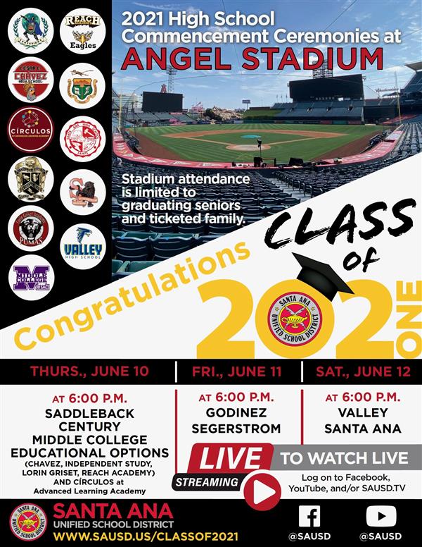 Commencement schedule